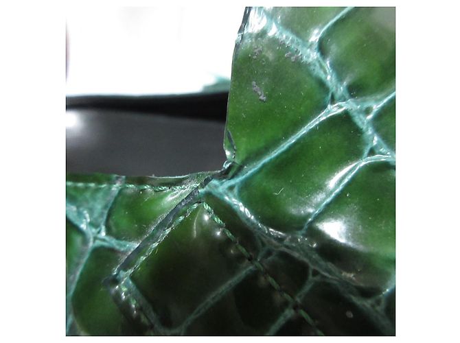Autre Marque Mocassini sandali in pelle goffrata PIERRE HARDY Verde - vista 14