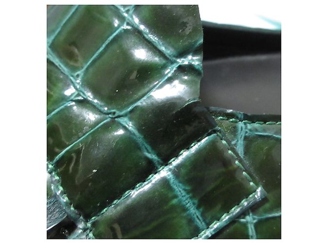 Autre Marque Mocassini sandali in pelle goffrata PIERRE HARDY Verde - vista 15
