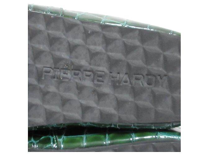 Autre Marque Mocassini sandali in pelle goffrata PIERRE HARDY Verde - vista 7