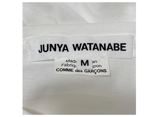 Camiseta de algodón Junya Watanabe Comme des Garcons ABEL EMMANUEL Negro Plata Blanco - vista 4