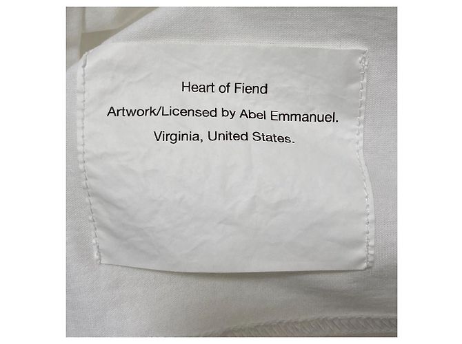 Camiseta de algodón Junya Watanabe Comme des Garcons ABEL EMMANUEL Negro Plata Blanco - vista 6
