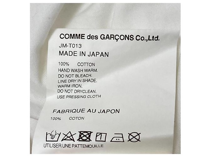 Camiseta de algodón Junya Watanabe Comme des Garcons ABEL EMMANUEL Negro Plata Blanco - vista 8