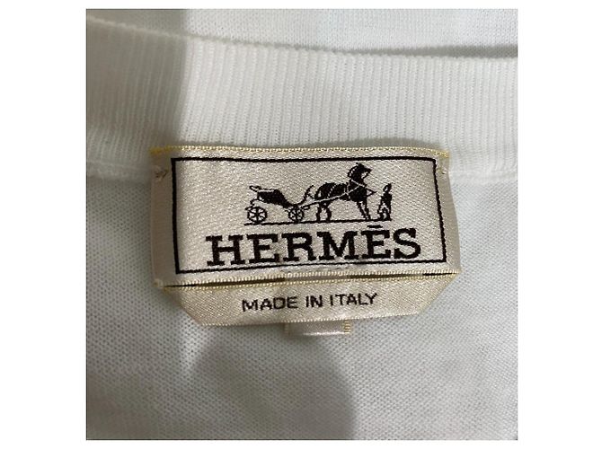 Hermès Baumwollstrick Weiß - Ansicht 5
