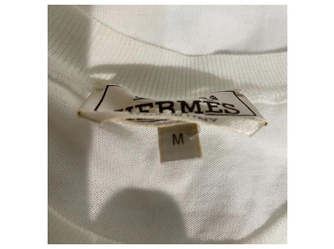 Hermès Baumwollstrick Weiß - Ansicht 6