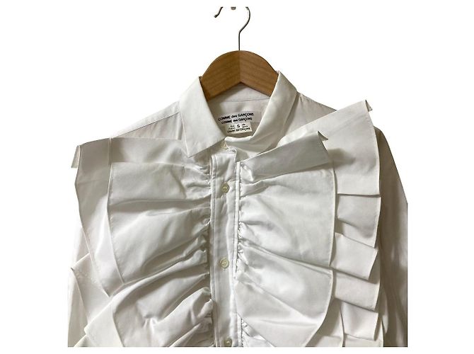 Autre Marque Rüschenhemd COMME des GARÇONS Weiß - Ansicht 3