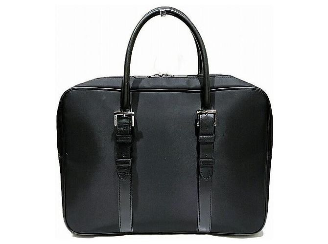 Borsa Tote Burberry Black Label in nylon e pelle nera Nero - vista 2