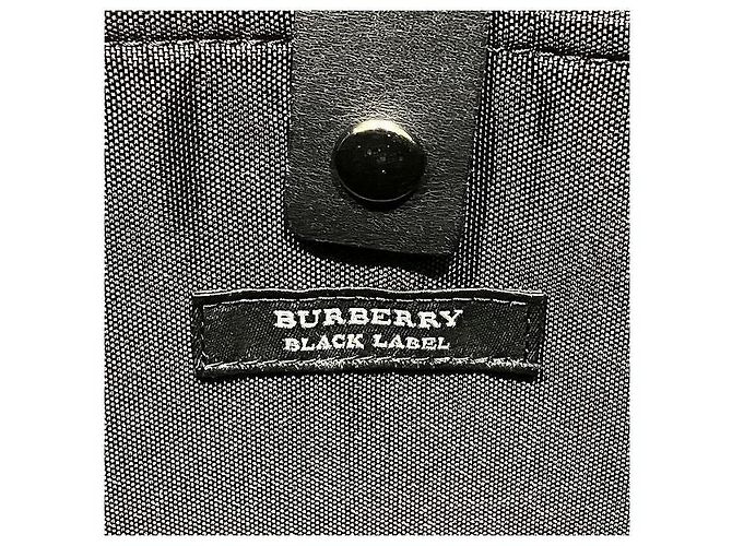Borsa Tote Burberry Black Label in nylon e pelle nera Nero - vista 4