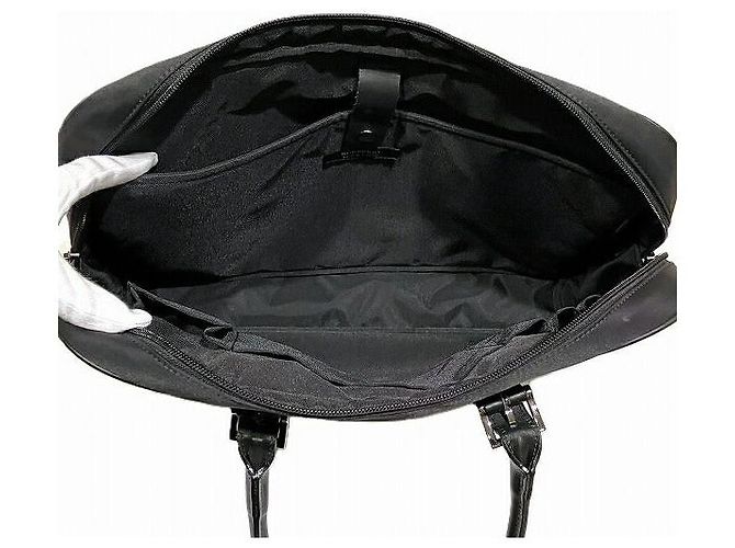 Borsa Tote Burberry Black Label in nylon e pelle nera Nero - vista 5