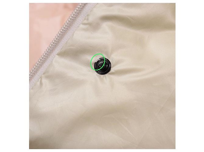 Chaqueta de Plumón Moncler Grenoble EIBSEE Rosa Beige - vista 7