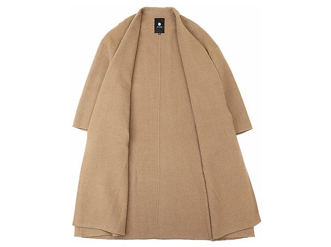 Autre Marque Abrigo BLAMINK Camel 100% Castaño Camello - vista 9
