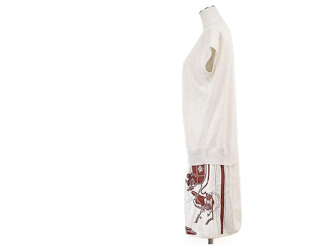 Hermès Hermes Twillene Seidenstrickkleid Roh - Ansicht 12