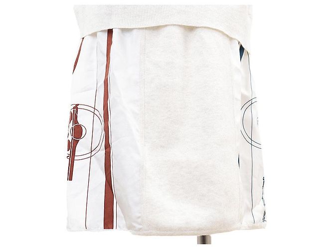 Hermès Hermes Twillene Seidenstrickkleid Roh - Ansicht 14