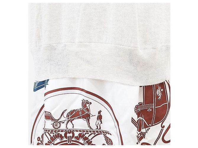 Hermès Hermes Twillene Seidenstrickkleid Roh - Ansicht 5