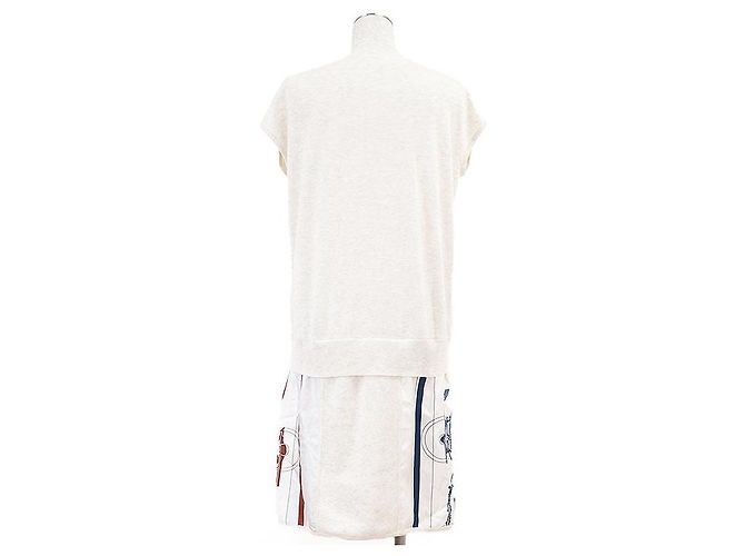 Hermès Hermes Twillene Seidenstrickkleid Roh - Ansicht 7