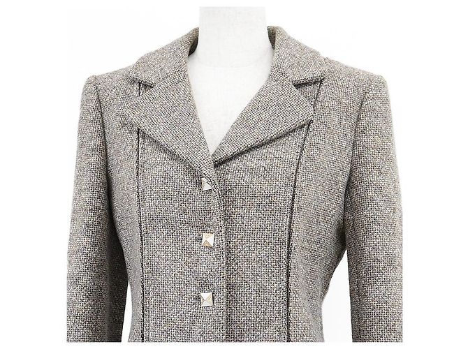 Timeless Chaqueta de punto de lana Chanel Castaño - vista 2