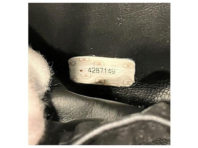 Chanel Bicolore Leather Vanity Case Black - view 6