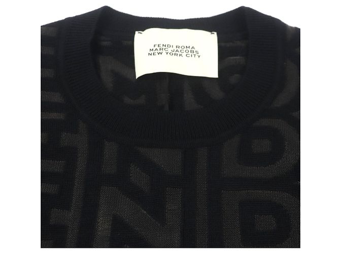 Suéter de lana Fendi×Marc Jacobs Castaño Negro - vista 2