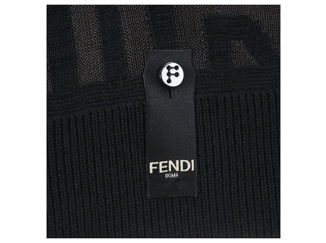 Suéter de lana Fendi×Marc Jacobs Castaño Negro - vista 4