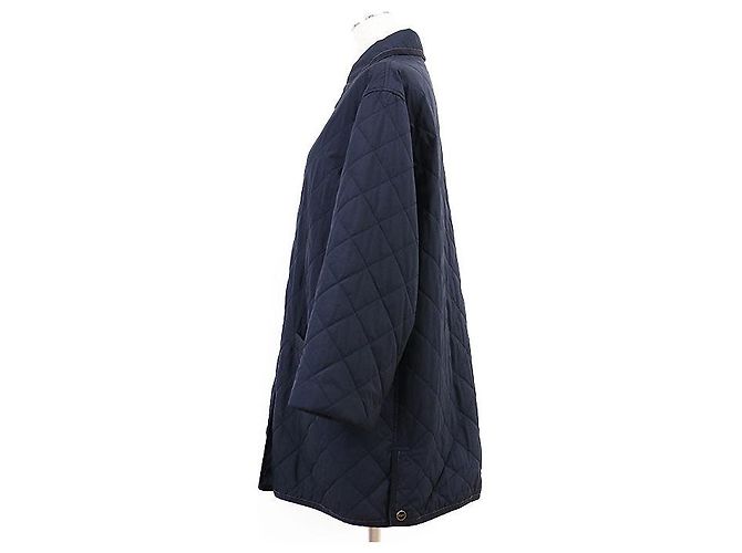 Polyestermantel Salvatore Ferragamo Blau Marineblau - Ansicht 14