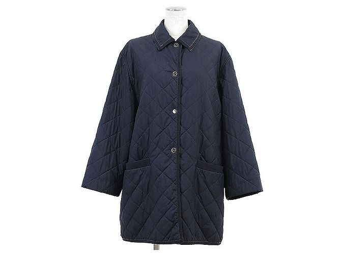 Polyestermantel Salvatore Ferragamo Blau Marineblau - Ansicht 2