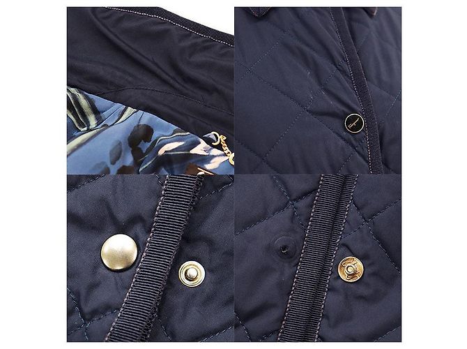 Polyestermantel Salvatore Ferragamo Blau Marineblau - Ansicht 5