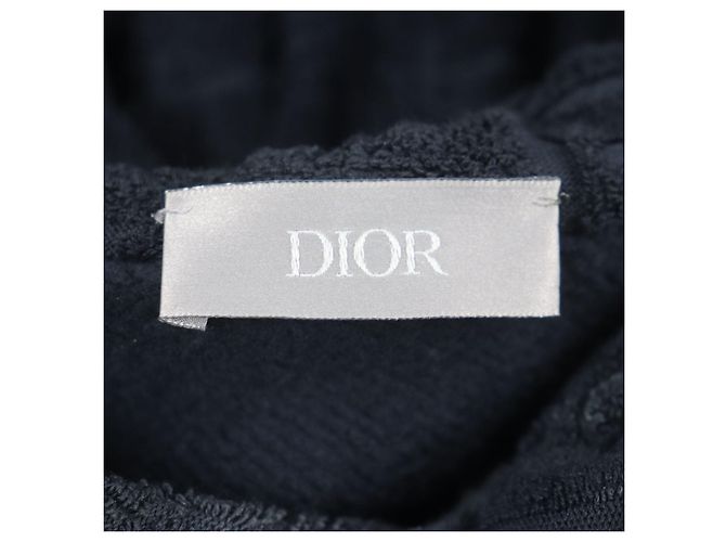 Sudadera de algodón con felpa Oblique de Dior Azul Azul marino - vista 6