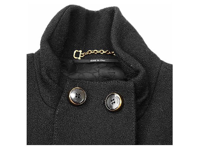 Chaqueta de lana jacquard con logo GG entrelazado de Gucci Negro - vista 11