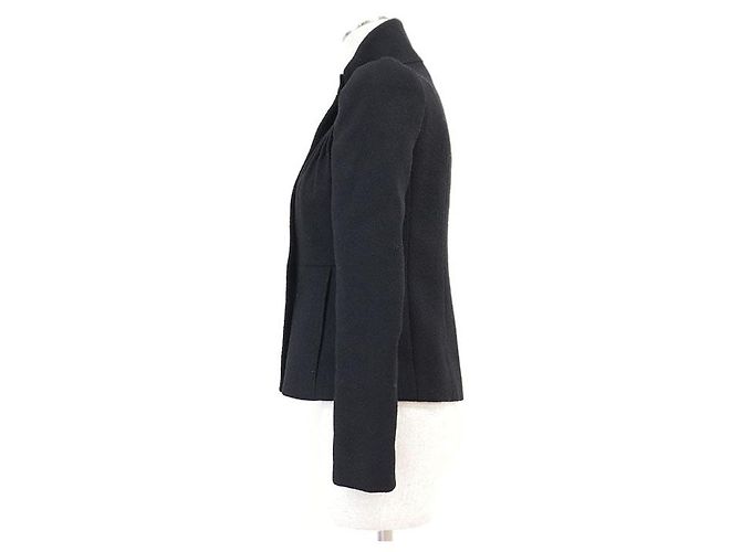 Chaqueta de lana jacquard con logo GG entrelazado de Gucci Negro - vista 13