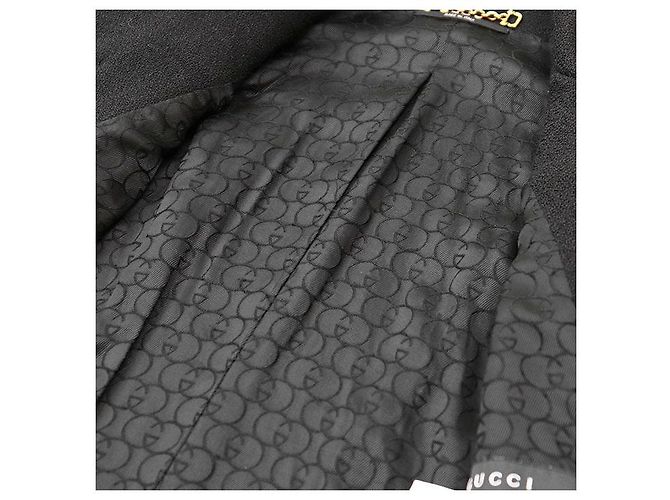 Chaqueta de lana jacquard con logo GG entrelazado de Gucci Negro - vista 15