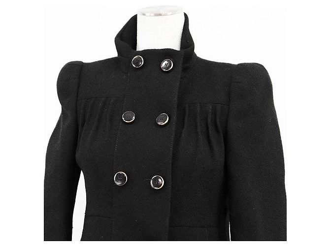 Chaqueta de lana jacquard con logo GG entrelazado de Gucci Negro - vista 2