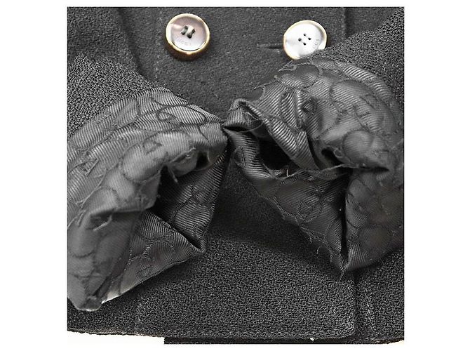 Chaqueta de lana jacquard con logo GG entrelazado de Gucci Negro - vista 5