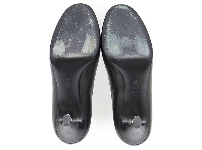 Timeless Chanel Perlenleder-Pumps Schwarz - Ansicht 7