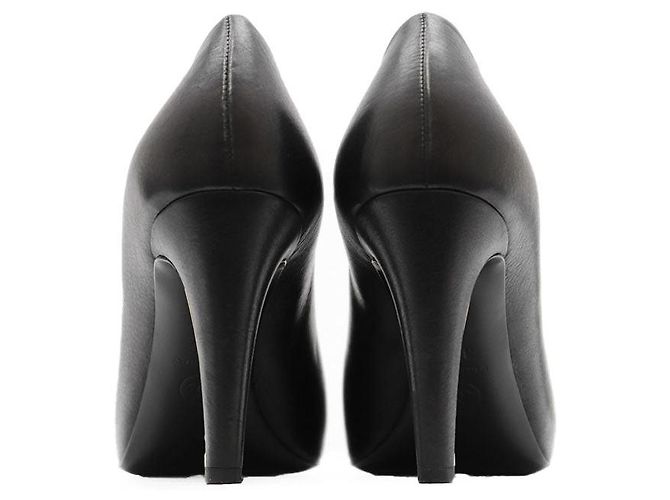 Timeless Chanel Perlenleder-Pumps Schwarz - Ansicht 8