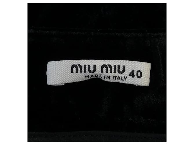 Falda Miu Miu Negro - vista 4