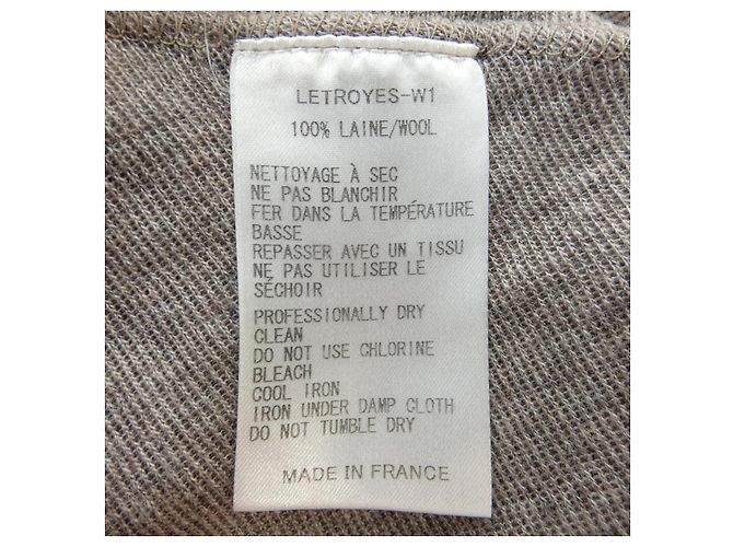 Autre Marque Letroyes Wollstrickwaren Beige - Ansicht 3