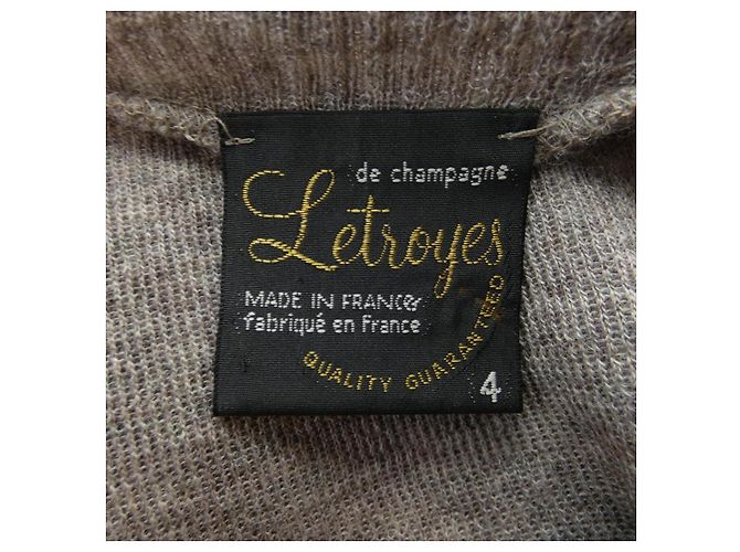 Autre Marque Letroyes Wollstrickwaren Beige - Ansicht 4