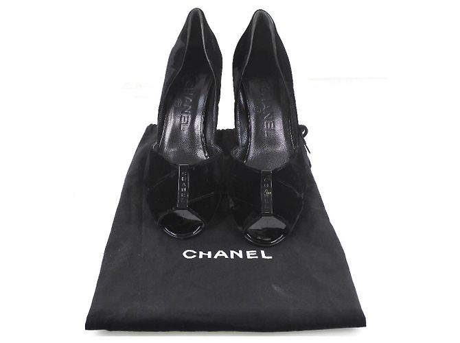 Timeless Décolleté in pelle Chanel Nero - vista 10