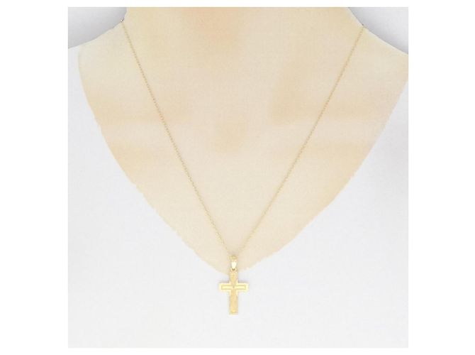 Autre Marque Collana Croce Au750 D'oro - vista 7