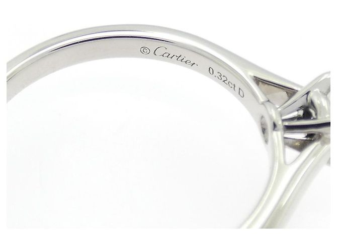Love Anello Cartier 1895 Solitaire in platino Taglia 9 Argento - vista 4