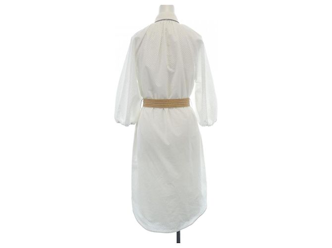 Autre Marque Brunello Cucinelli Kleid Weiß - Ansicht 2