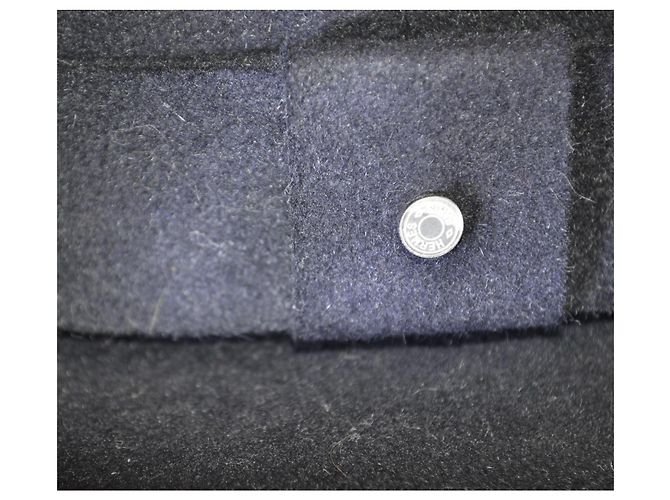 Cappello Hermès in feltro di coniglio blu scuro - vista 5