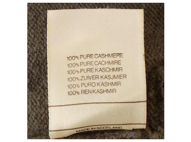 Timeless Chanel 100% Kaschmir Strick Braun Schwarz - Ansicht 3