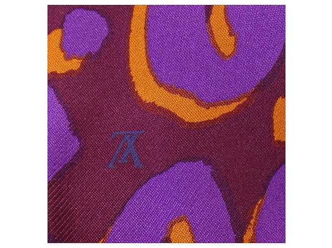 Louis Vuitton Seidenrock Rot Orange Lila - Ansicht 7