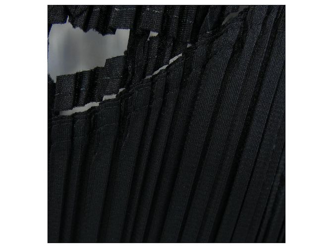 Autre Marque Top Pleats Please Negro - vista 6