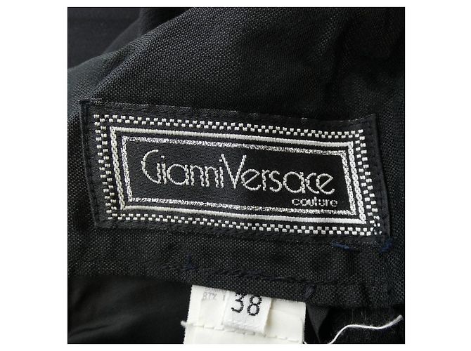 Pantaloni vintage Gianni Versace Nero - vista 4