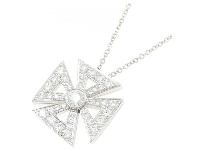 Collana Maltese Cross in platino e diamanti Tiffany & Co. Argento - vista 3