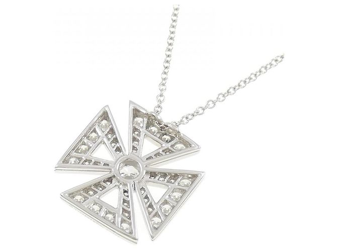 Collana Maltese Cross in platino e diamanti Tiffany & Co. Argento - vista 4