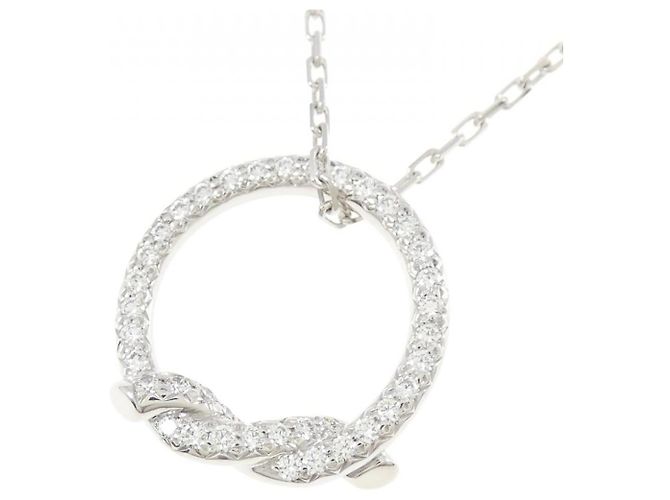 Collana Cartier Entrelacés 750 Oro Bianco Argento - vista 3
