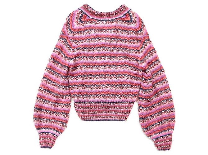 Timeless Chanel Strickpullover aus Alpakamischung Pink - Ansicht 13