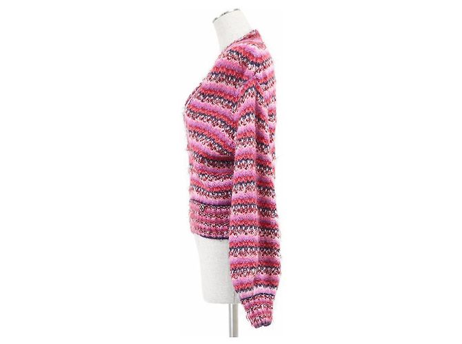 Timeless Chanel Strickpullover aus Alpakamischung Pink - Ansicht 6